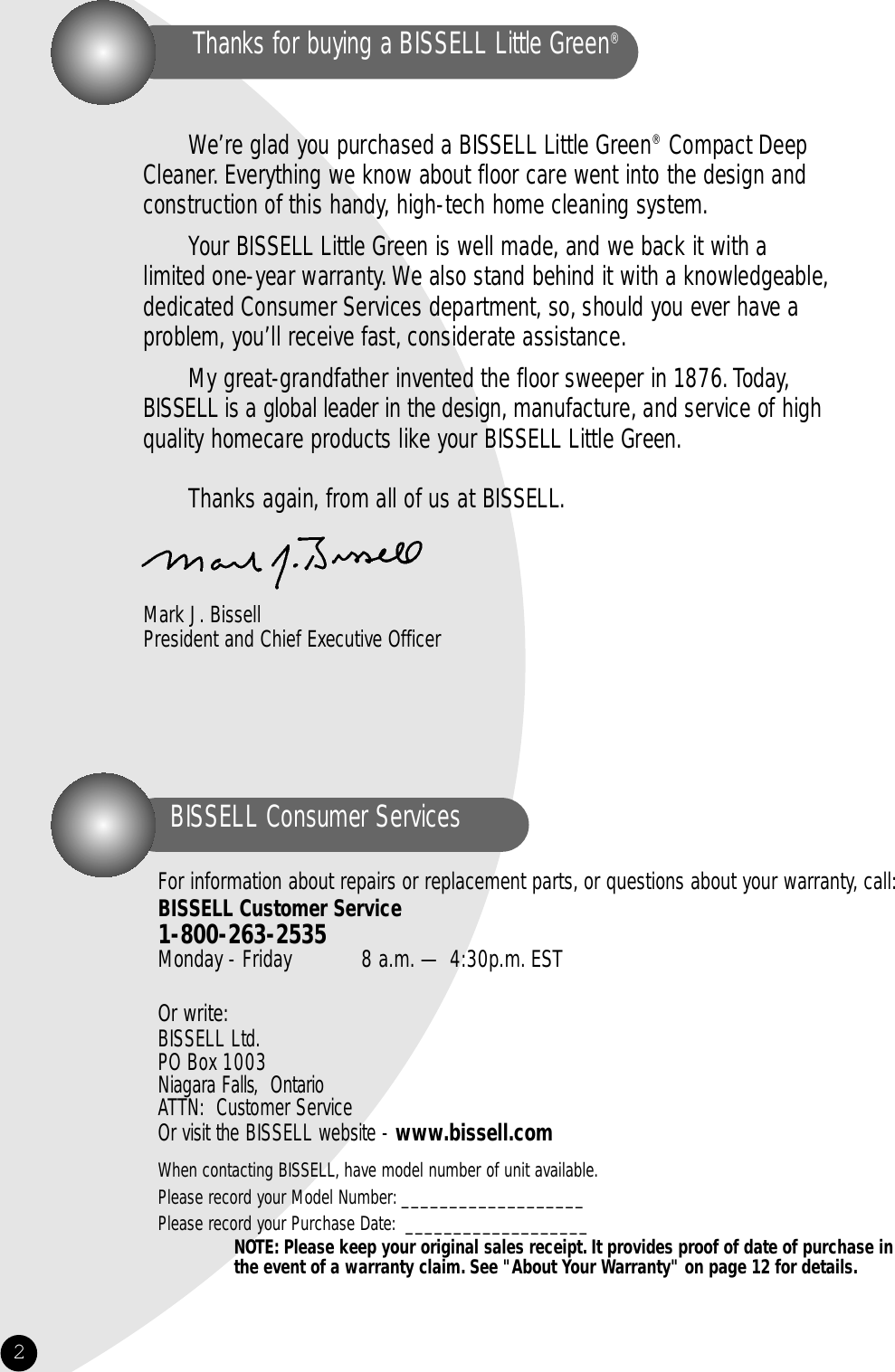 Page 2 of 12 - Bissell Bissell-Little-Green-1400-Series-Users-Manual- ManualsLib - Makes It Easy To Find Manuals Online!  Bissell-little-green-1400-series-users-manual