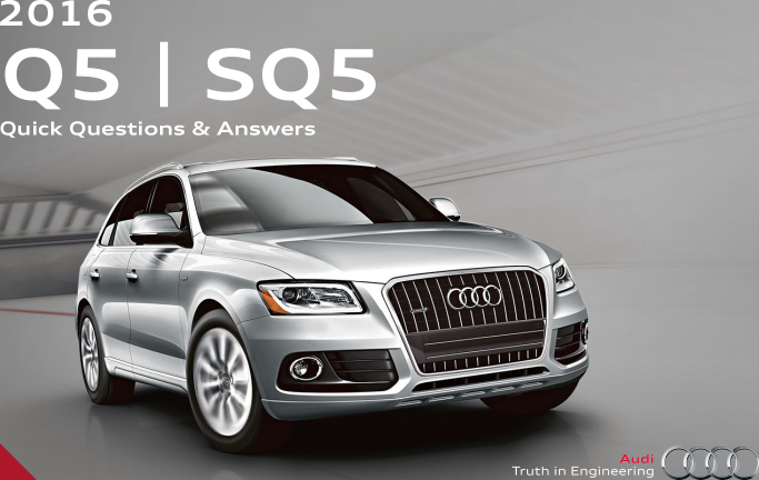 Page 1 of 10 - 2016-Audi-Q5-quick-start-guide