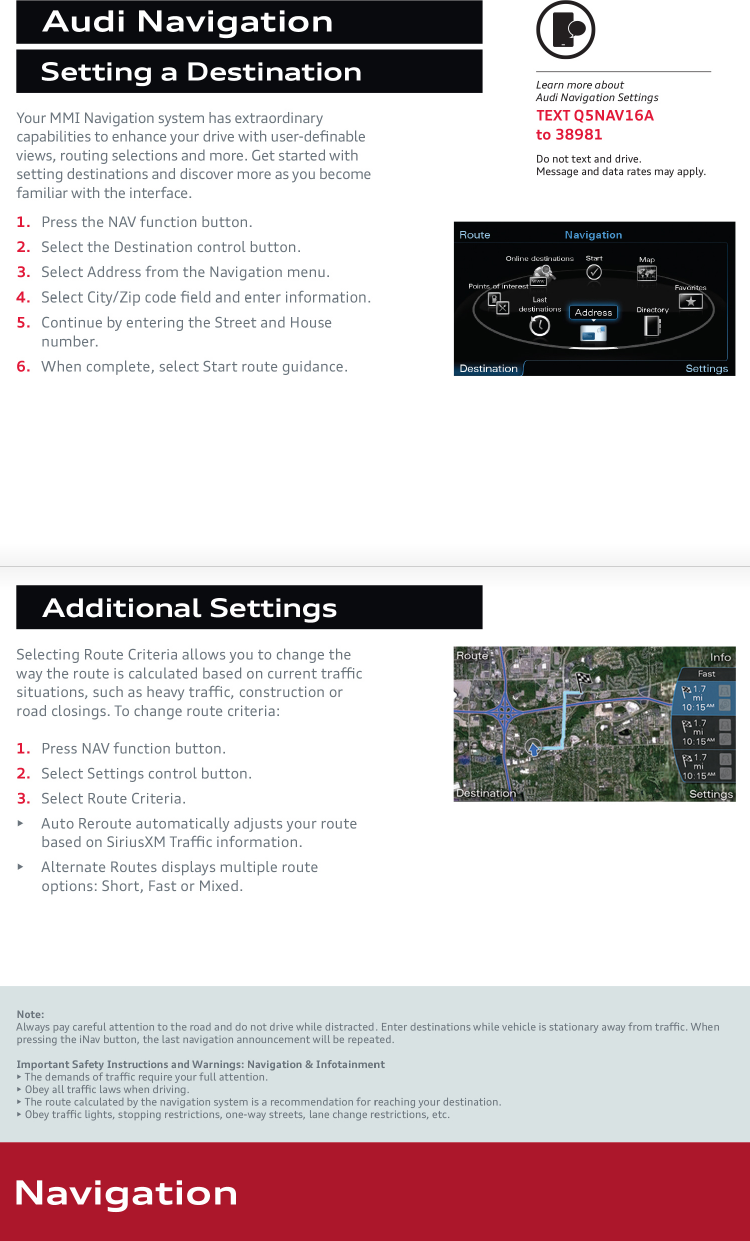 Page 3 of 10 - 2016-Audi-Q5-quick-start-guide